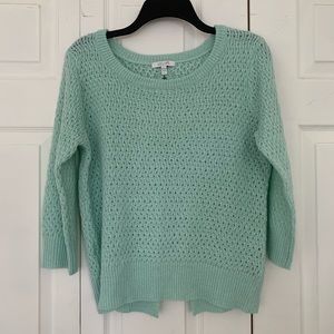 Delias Mint Green Sparkle Bow Sweater